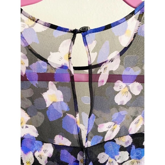 Philosophy Lorenzo Di Lorenzo Serafini Silk Floral Tiered Top Size 4 - Picture 12 of 16